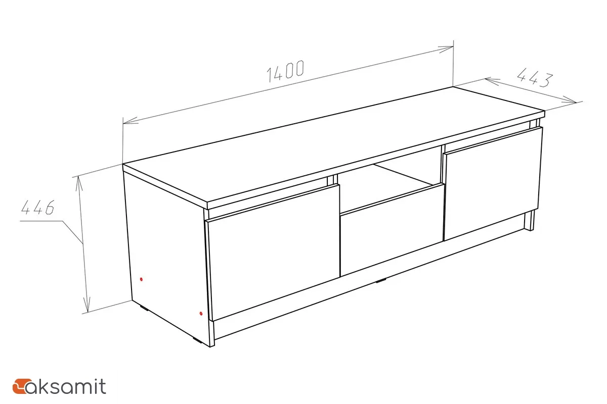 Тумба для ТВ Ларго Венге (71160299)