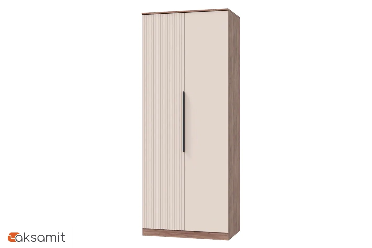 Шкаф 2х-дверный для одежды Тоскана (Дуб Табачный/Бисквит)