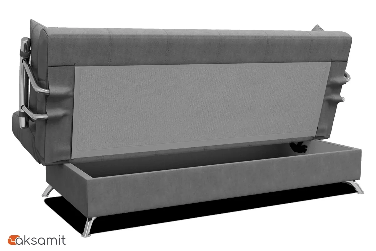 Диван-кровать Финка с хром. бок. "Регина-45.2" Lovely 42 Лимонный