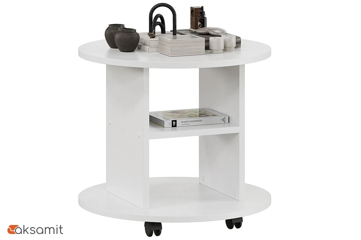 Стол журнальный Остин (Белый ясень)