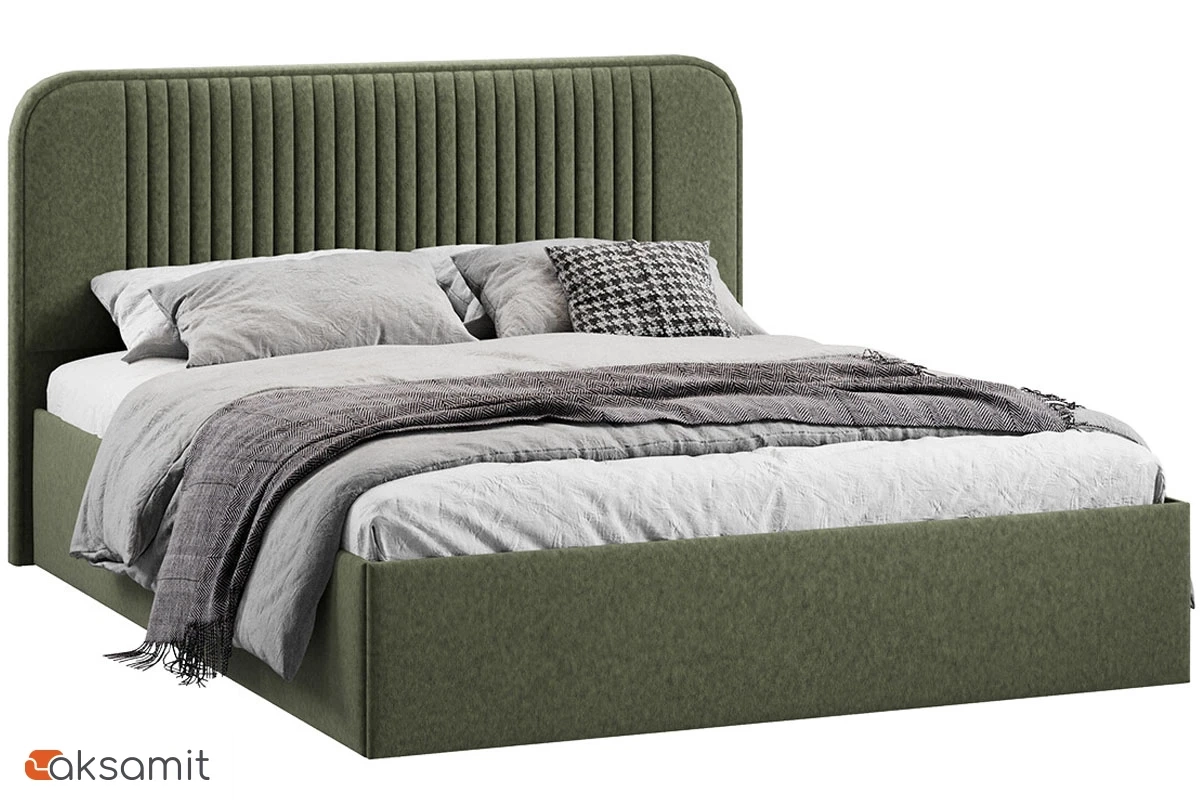 Кровать Тиффани c ПМ 160х200 Тип 1 (Микровелюр Jercy/Deep Green) Кровать Тиффани c ПМ 160х200 Тип 1 (Микровелюр Jercy/Deep Green)