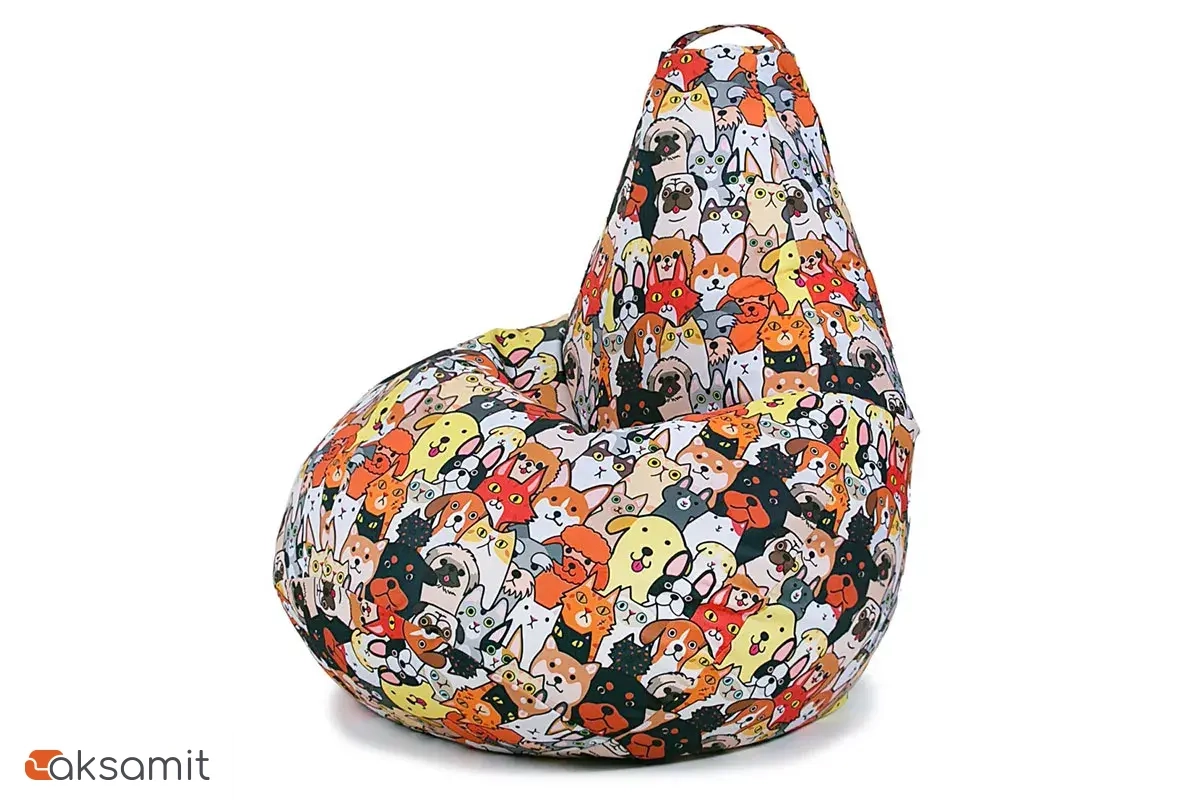 Кресло-мешок Груша Миди 2XL (Мебельный хлопок / Домашние любимцы)