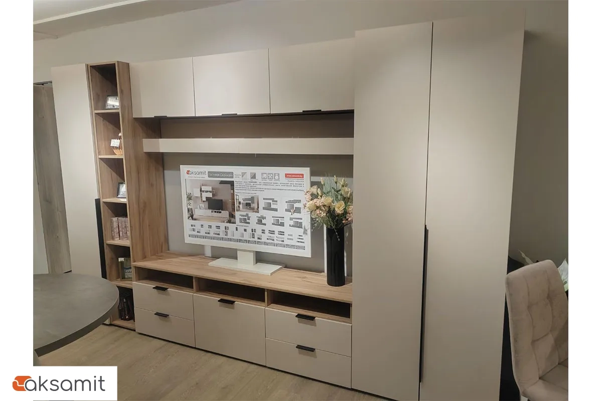 Гостиная Элис комплект 1 (Дуб Альпийский/Тефия)