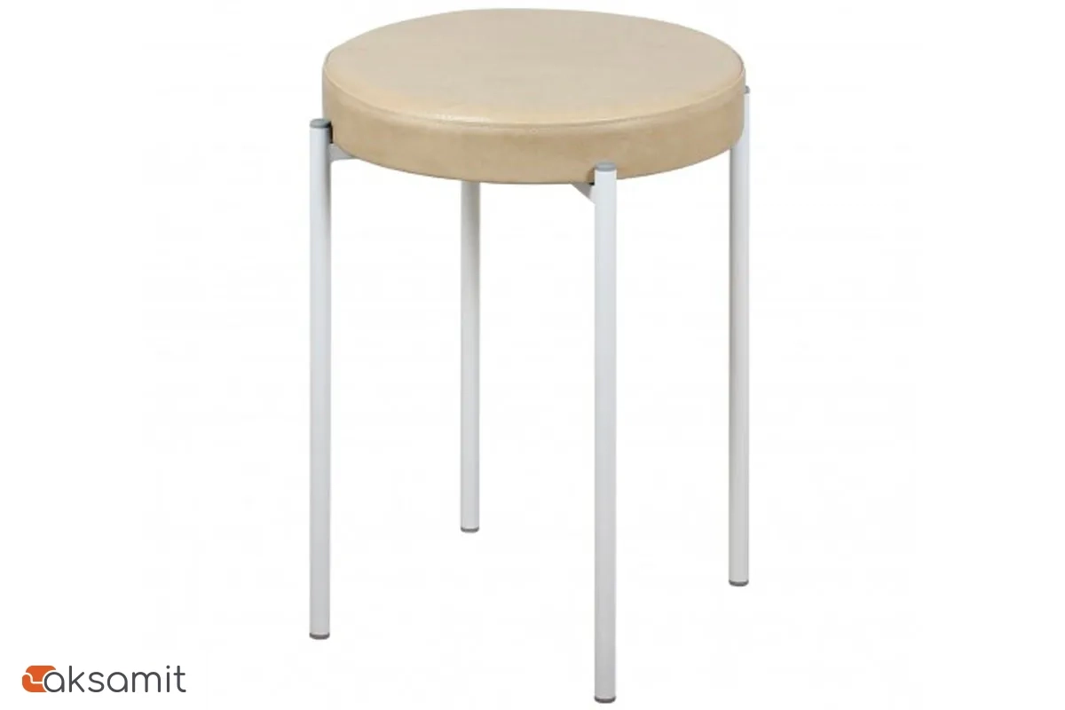 Табурет Дора (Белый/Экотекс 3015) СРП-006