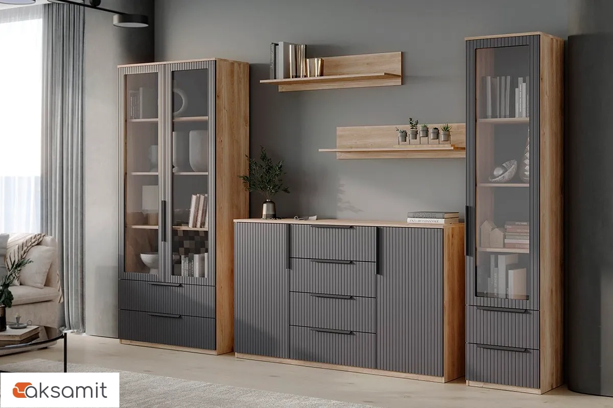 Полка навесная Астория 22 (Дуб кастелло медовый)