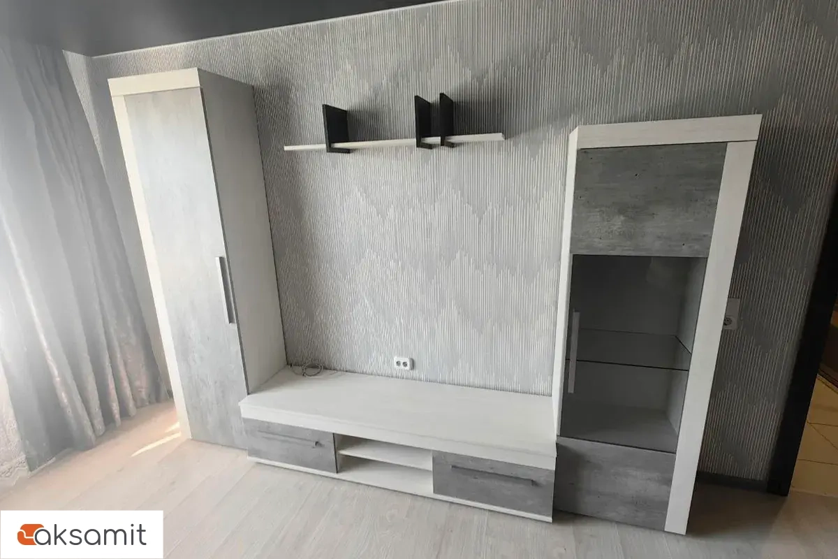 Гостиная Леон (Ясень Анкор светлый / Ателье Светлый) фото