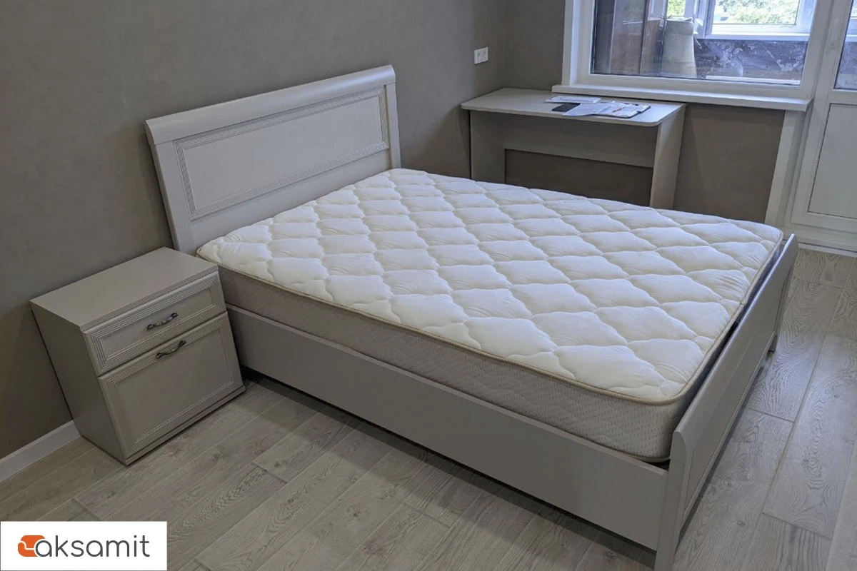 Кровать КР-1022 140х200 (Снежный Ясень) Кровать КР-1022 140х200 (Снежный Ясень)