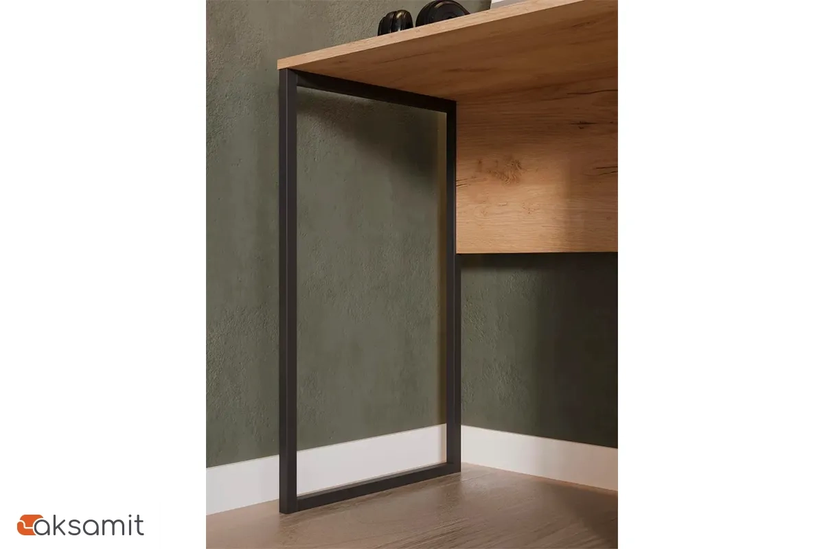 Стол письменный Хилтон Тип 1 (Дуб Крафт золотой/Графит матовый)