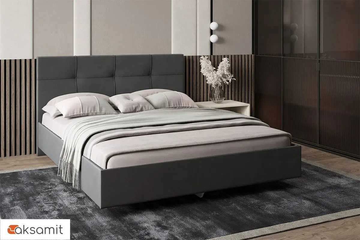 Кровать Каприз на латах 180х200 (Newtone ANTRACITE (серый))