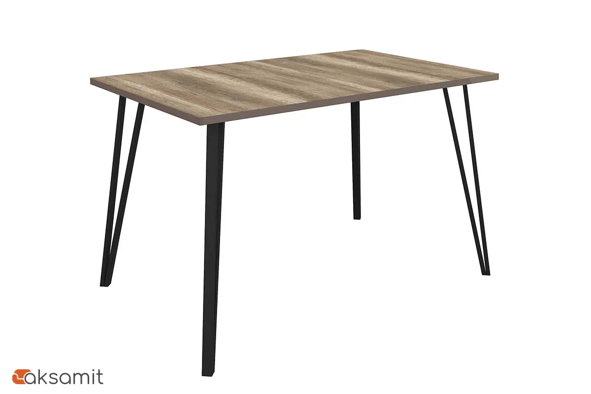 Стол нераздвижной Сиена (Дуб Каньон/Черный муар)