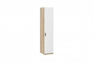 Шкаф для белья с 1 глухой дверью Рико СМ-340.07.111 (Яблоня Беллуно/Белый глянец)