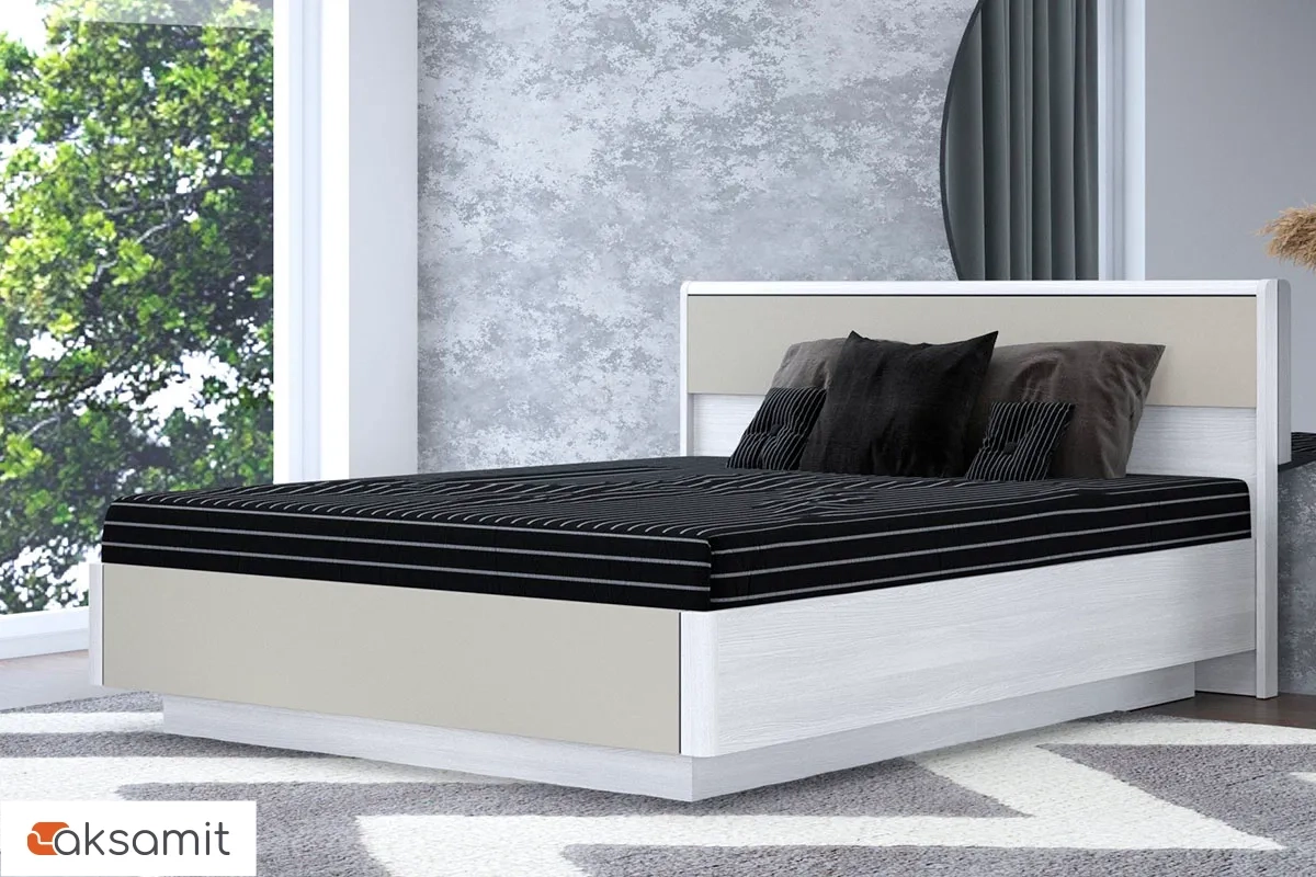 Кровать КР-4003-СЯ-КМ с ПМ 160х200 (Снежный Ясень/Кашемир Матовый) Кровать КР-4003-СЯ-КМ с ПМ 160х200 (Снежный Ясень/Кашемир Матовый)