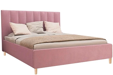 Кровать Венеция с ПМ 160х200 (Розовый)