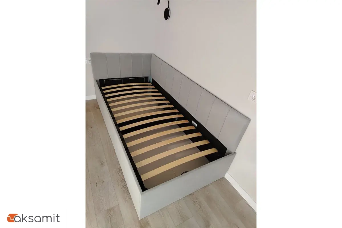 Кровать Мика с ПМ 90х200 универсальная Newtone Light GREY