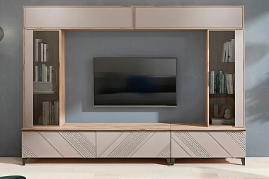 Гостиная Кенди (Дуб Альпийский/Ясень Грей Софт)