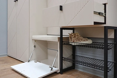 Тумба с мягким элементом Кашемир (Кашемир/Сантьяго/Neo 02)