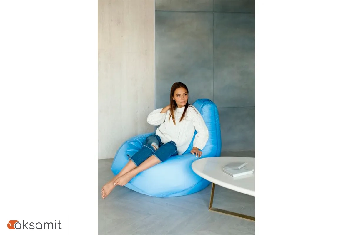 Кресло Мешок Груша (Оксфорд / Голубой) XL