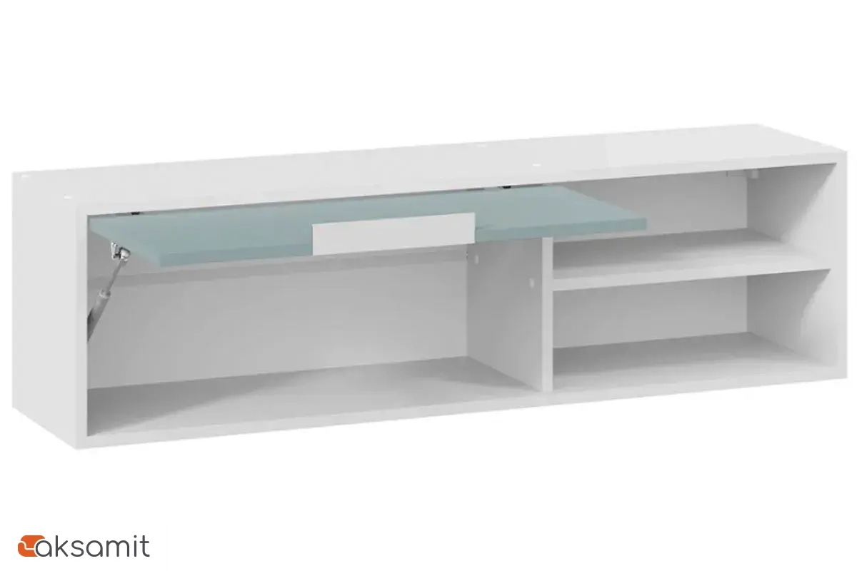 Полка настенная Марли (Белый/Серо-голубой)