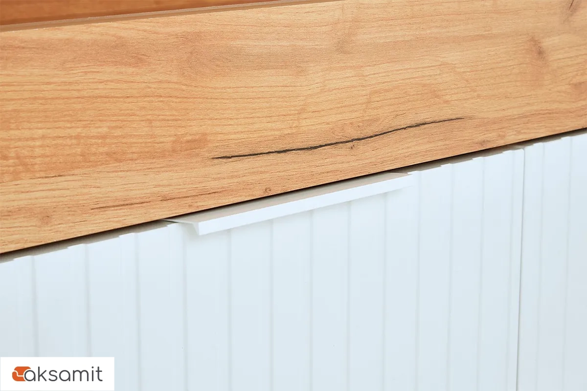 Кровать комбинированная Хилтон 90х200 Тип 1 (Дуб Крафт Золотой/Белый матовый)