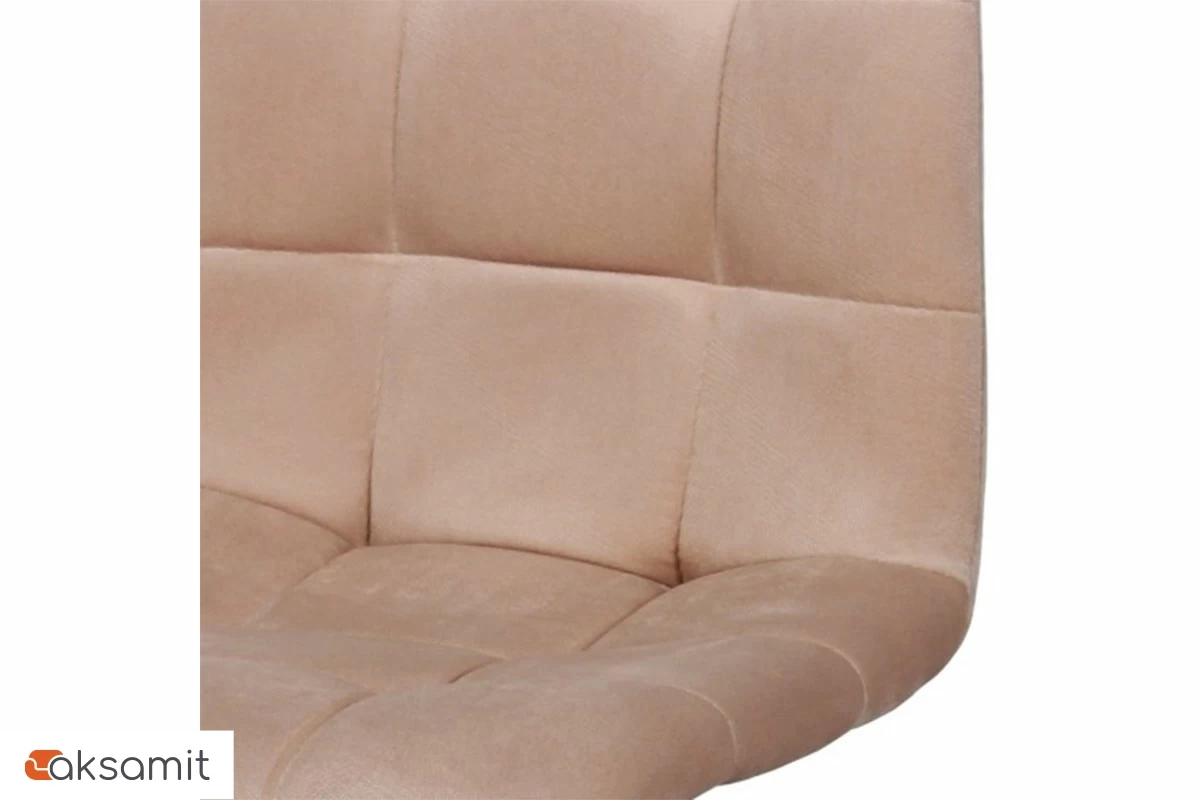 Стул Чили каркас Муар черный, велюр (Maserati 06 кофе с молоком) СРП-052