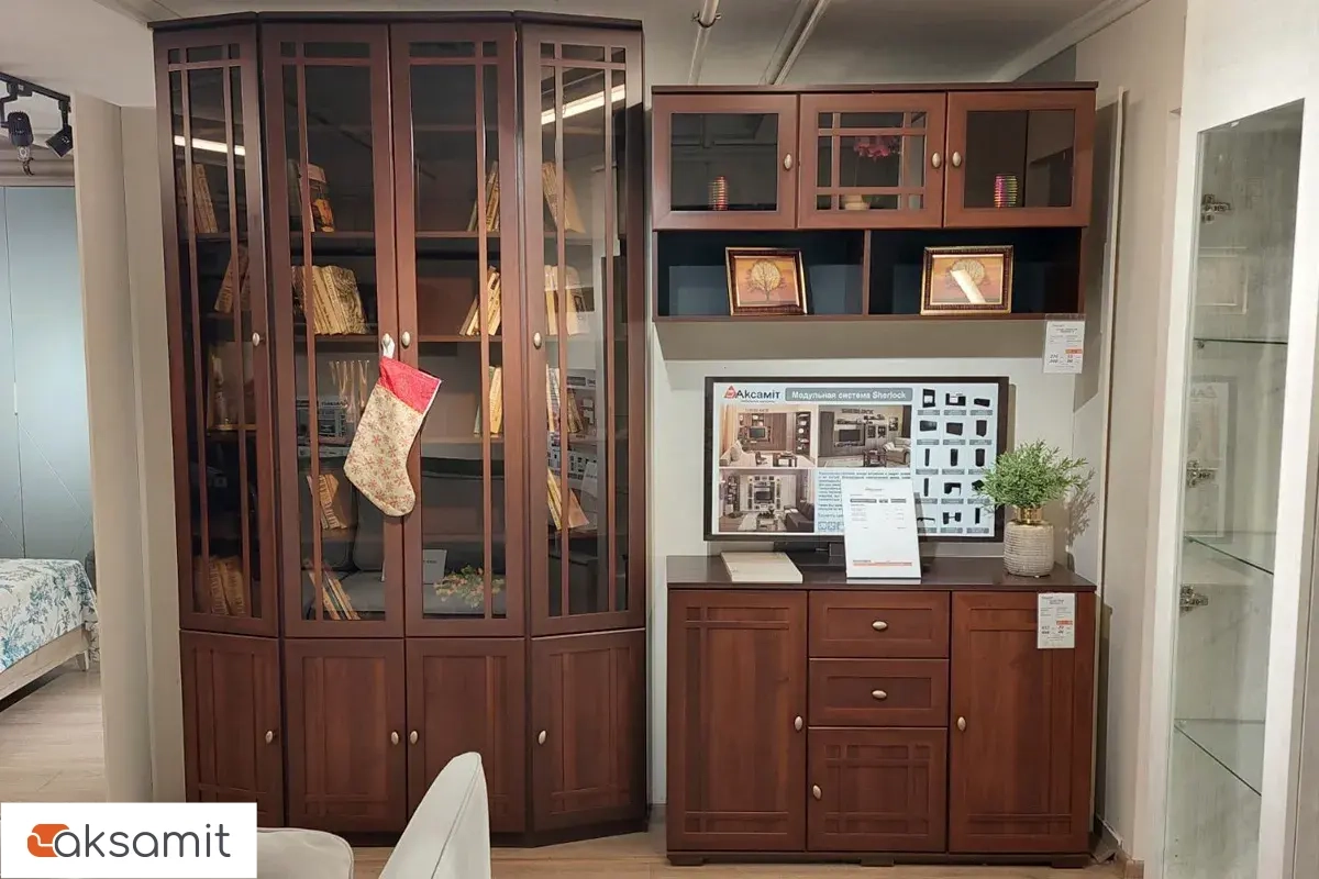 Sherlock 4 Шкаф навесной орех шоколадный