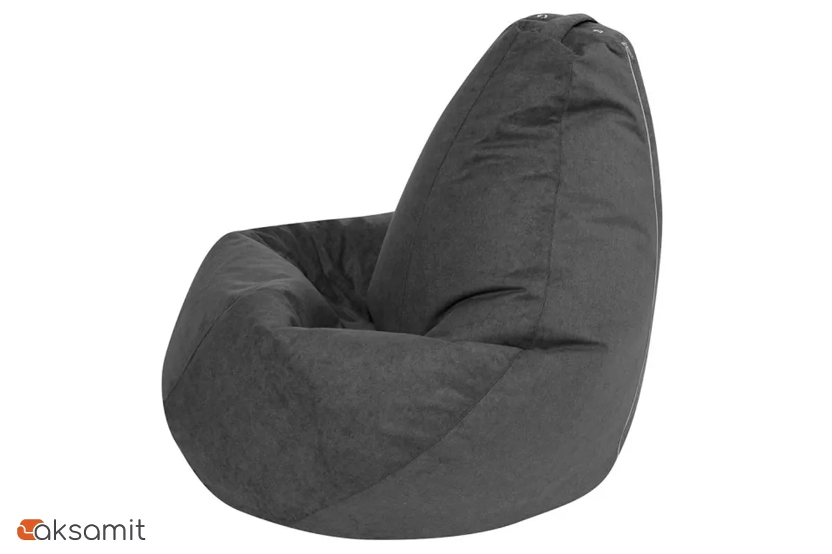 Кресло Мешок Груша (Графит / Велюр) 4XL