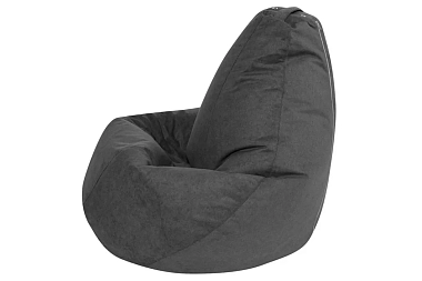 Кресло Мешок Груша (Графит / Велюр) 4XL