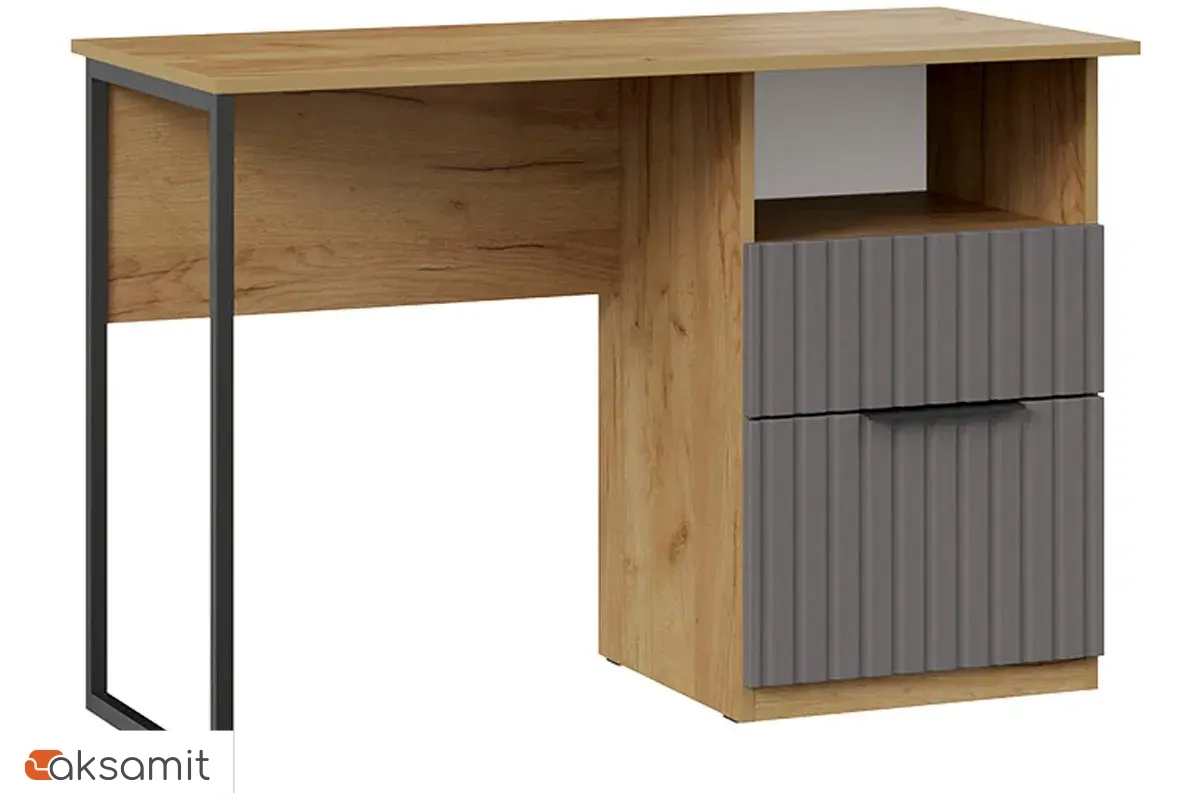 Стол письменный Хилтон Тип 1 (Дуб Крафт золотой/Графит матовый)