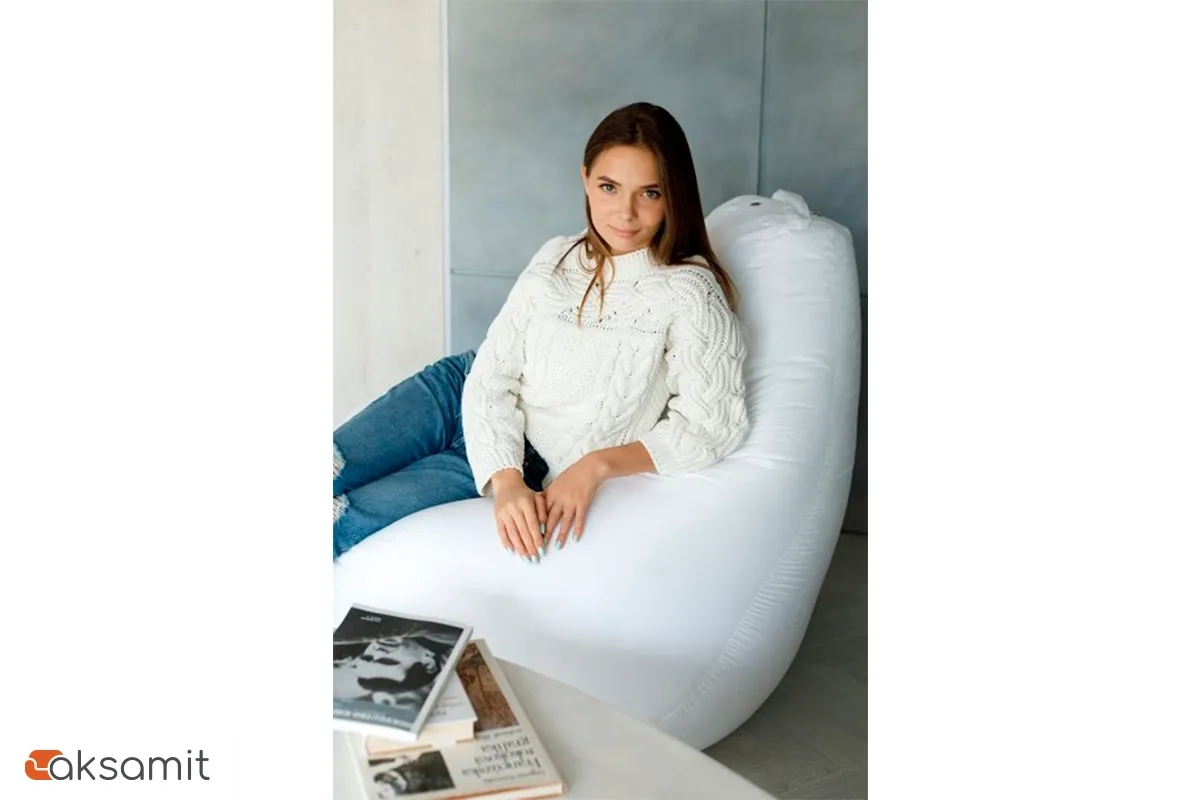 Кресло Мешок Груша (Оксфорд / Белый) XL