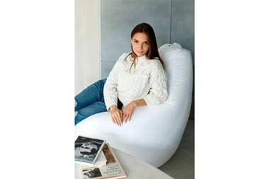 Кресло Мешок Груша (Оксфорд / Белый) XL