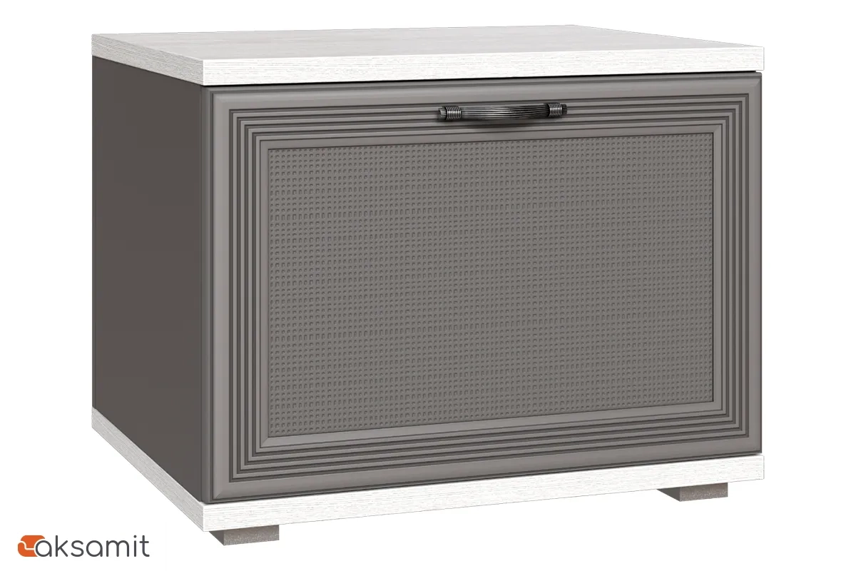 Тумба ТБ-1036-СЯ-СО (Снежный Ясень / Серый Оникс)