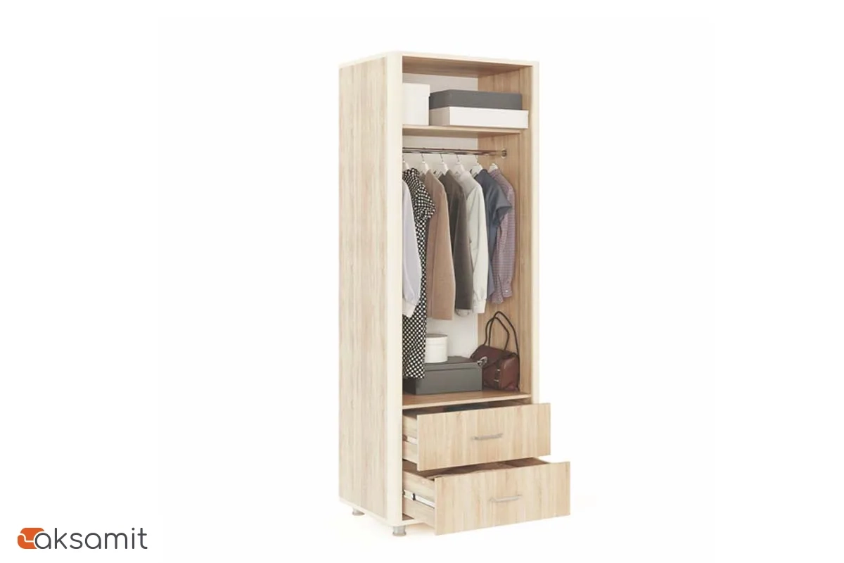 Оливия 12 шкаф 2-дверный Дуб сонома/ваниль