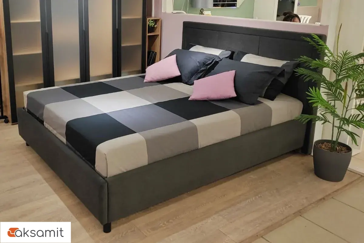 Кровать Квадро-3 с ПМ 160х200 (Тедди 20) 5 кат.