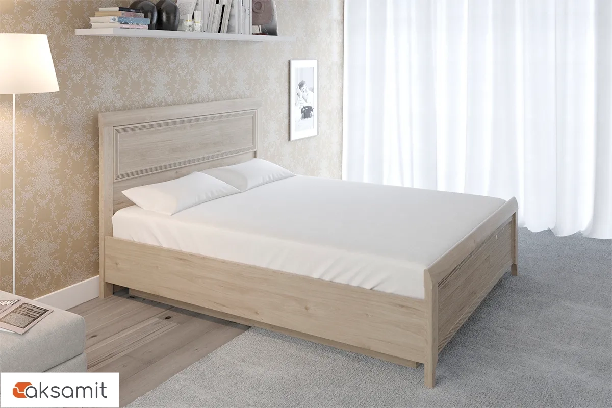 Кровать КР-1024 180х200 (Гикори Джексон Светлый) Кровать КР-1024 180х200 (Гикори Джексон Светлый)