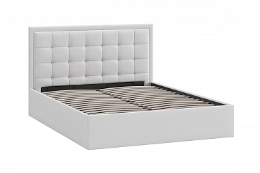 Кровать без ПМ Ника 160х200 Тип 1 (Экокожа/Белая)
