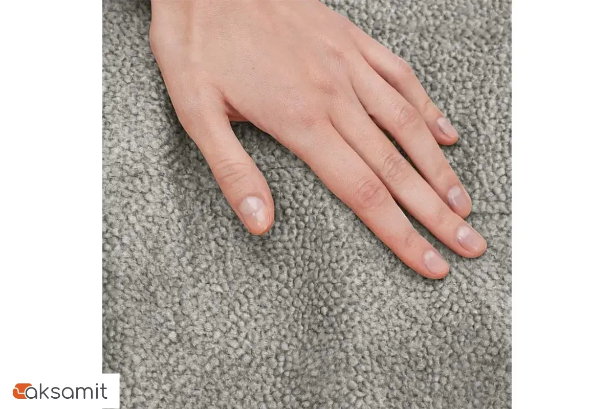 Кресло бескаркасное Bubble (Букле / Светло-серый)