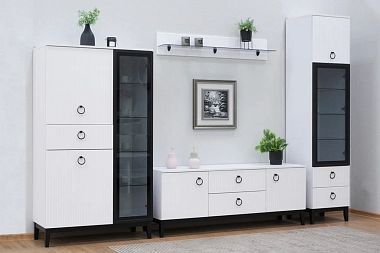 Гостиная Шарлиз (Белое сияние/Белый снег)