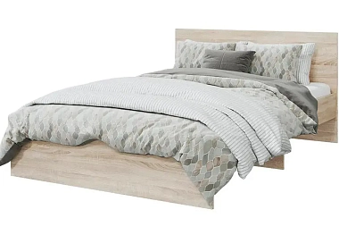 Кровать Лори с ящиками 160х200 (Дуб Сонома/Белый)
