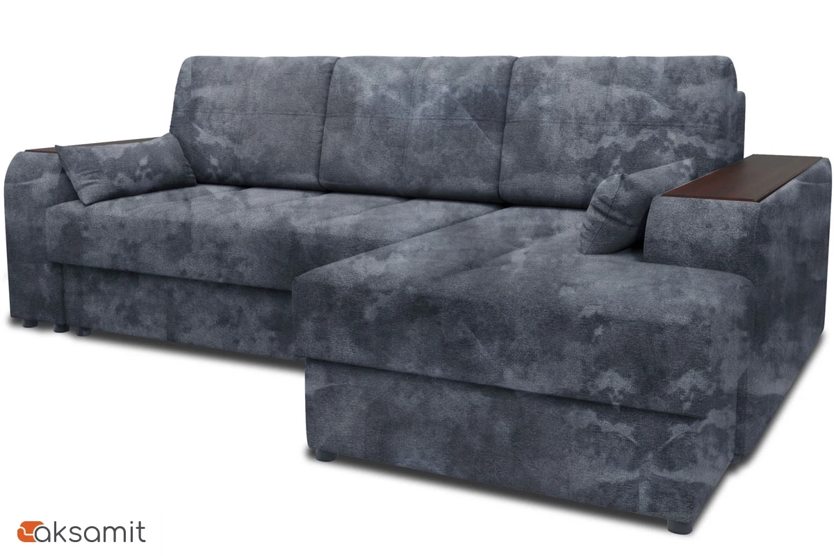 Угловой диван Остин ДКУ Plush Графит