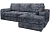 Угловой диван Остин ДКУ Plush Графит