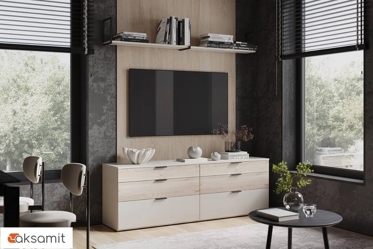 Тумба Мария МТ 90.2F (Дымчато-Серый/Дуб Мария) Тумба Мария МТ 90.2F (Дымчато-Серый/Дуб Мария)