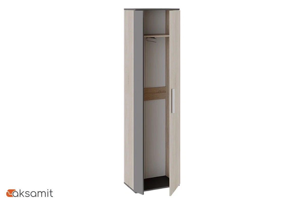 Шкаф для одежды Нуар Тип 1 (Фон серый/Дуб сонома)