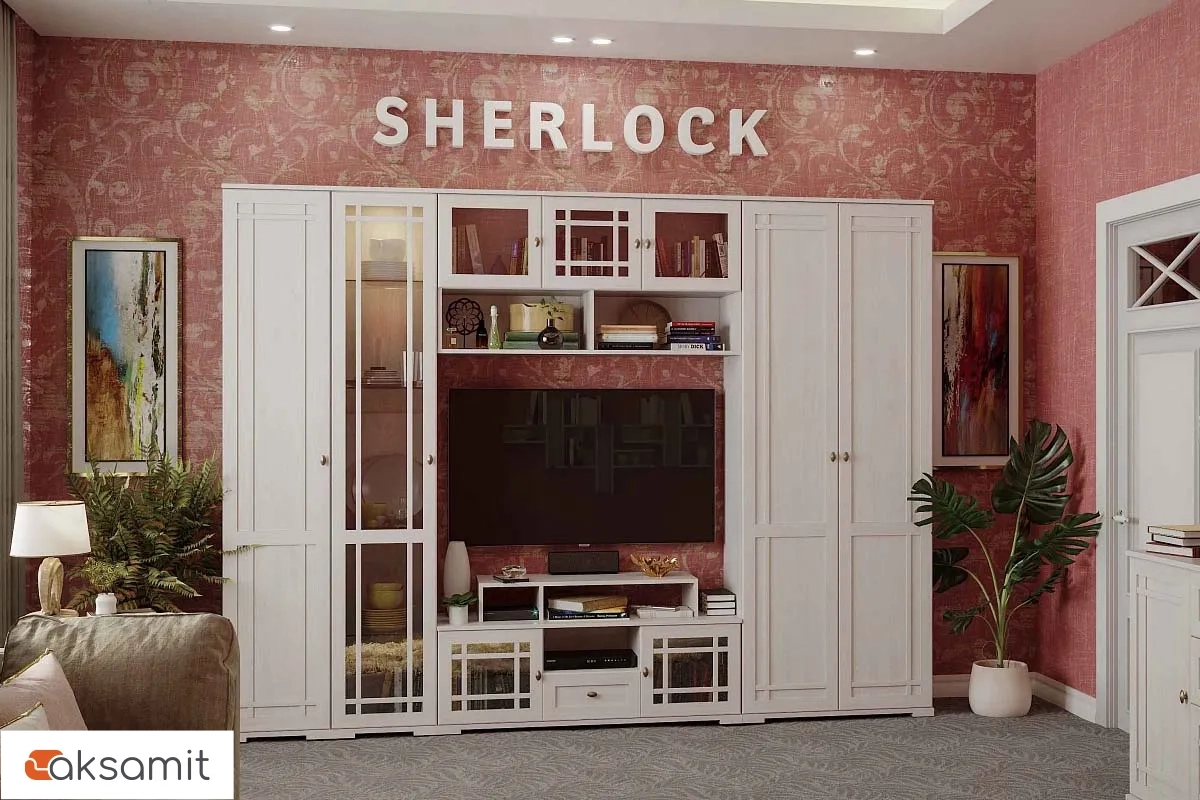Гостиная Sherlock Ясень Анкор Светлый (Комплект 2) фото