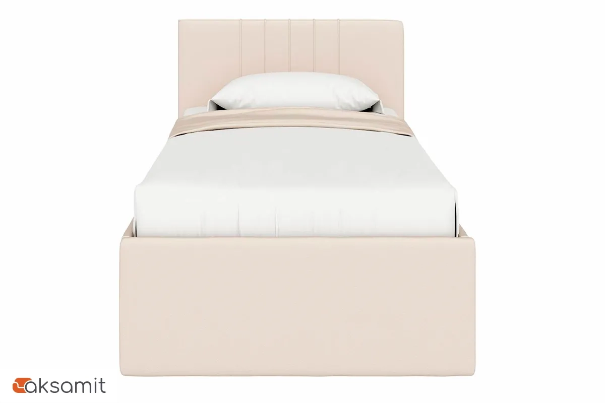 Кровать Соло односпальная с ПМ 90х200 (Newtone Light Beige/Светло-бежевый)