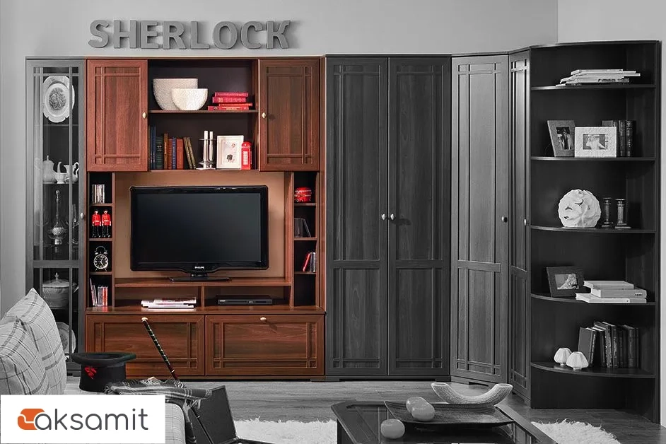 Sherlock 1 Шкаф МЦН орех шоколадный Sherlock 1 Шкаф МЦН орех шоколадный фото