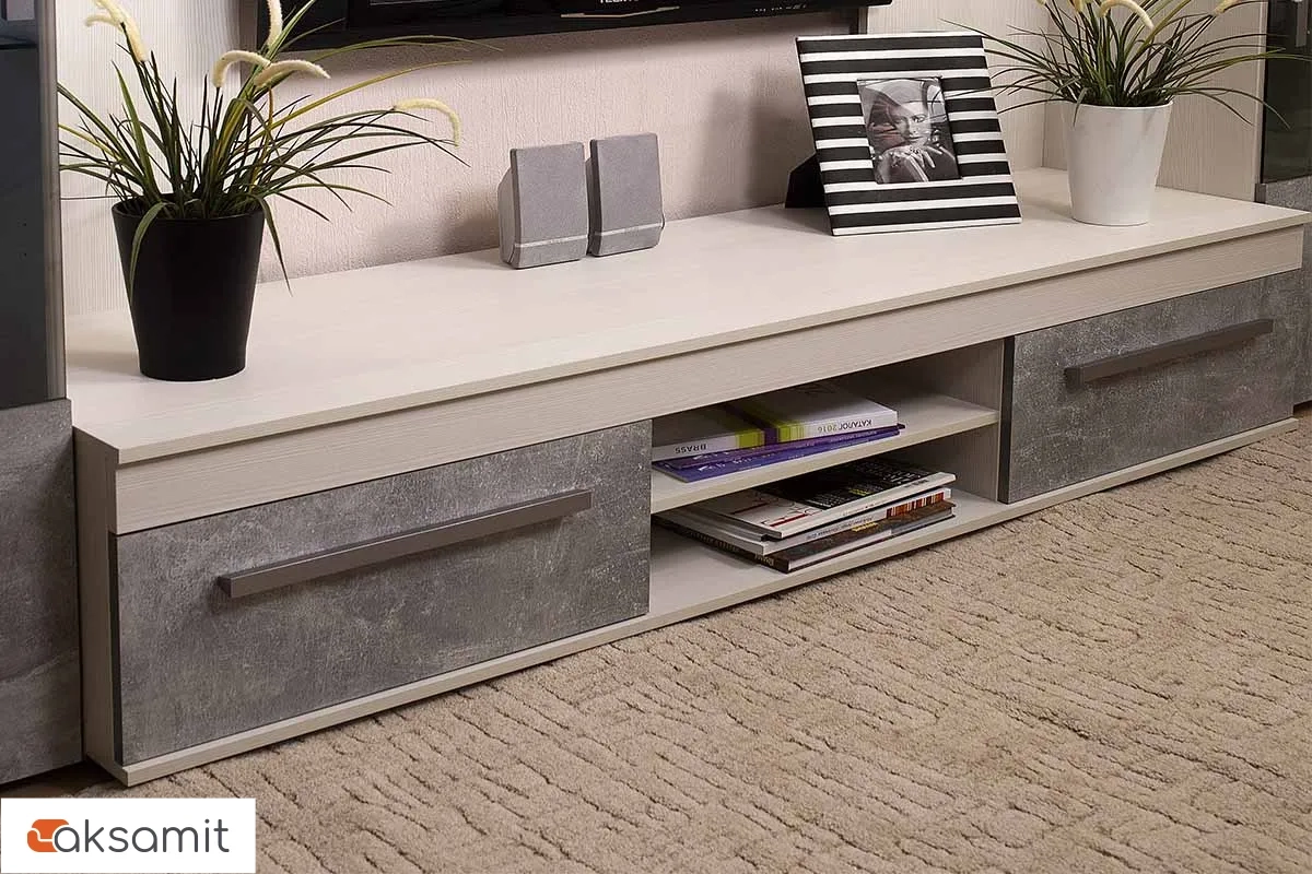 Гостиная Леон (Ясень Анкор светлый / Ателье Светлый) фото