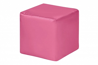 Пуфик Куб (Розовый/Оксфорд)