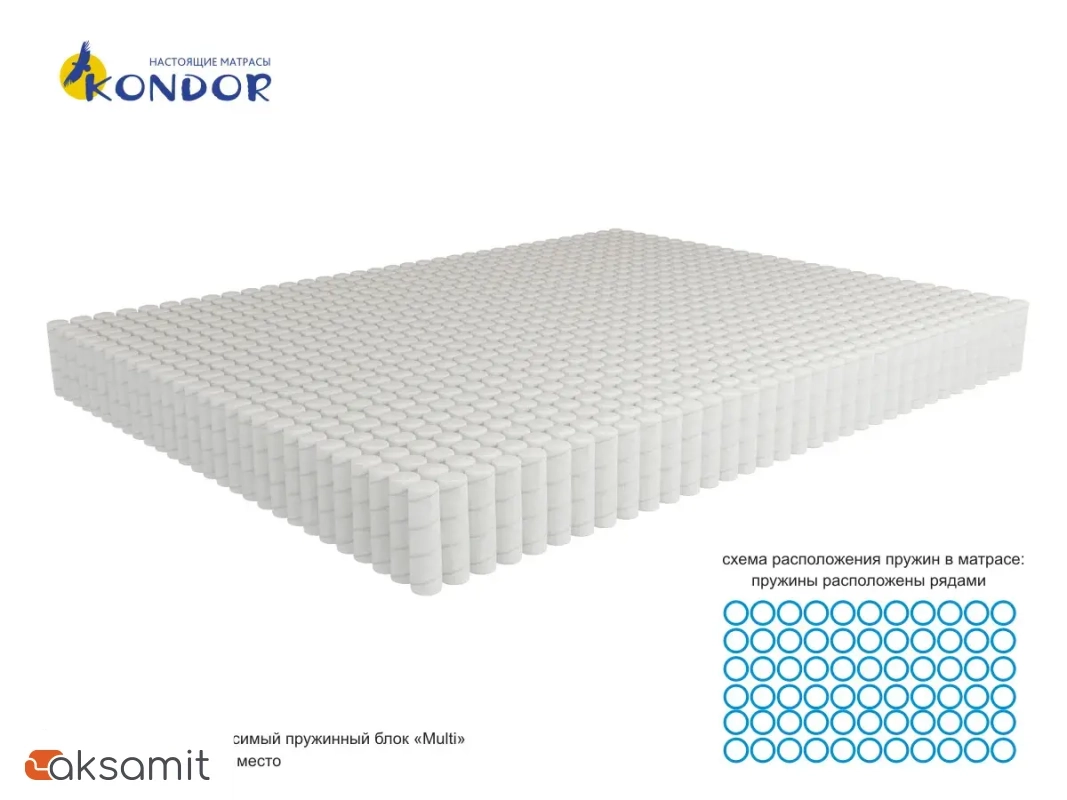 Матрас Kondor Bora-3 Multi 90х200х22 трикотаж Матрас Kondor Bora-3 Multi 90х200х22 трикотаж