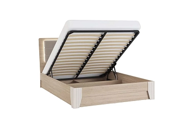 Кровать с подсветкой Беатрис с ПМ 180х200 (Палермо/Софт латте)
