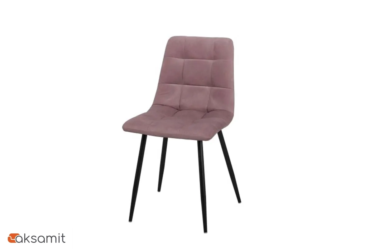 Стул Чили каркас Муар черный, велюр (Maserati 15 пастельно-фиолетовый) СРП-052